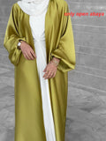 Summer Puff Sleeve Muslim  Abaya Women Dress Elegant Modest Morocco Party Long Dress Islamic Turkey Dubai Eid Ramadan Jubah Robe
