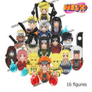 Naruto Sasuke Kakashi Akatsuki bricks Building Blocks Anime cartoon Mini Action Figures Heads Assembly Toys kids Christma Gifts