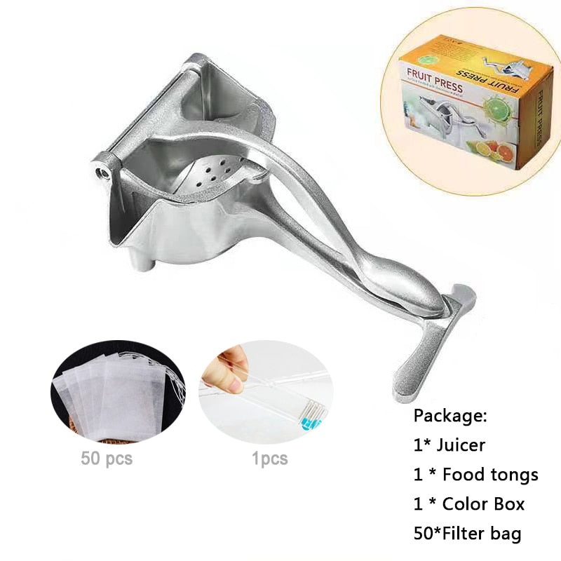 2set/3set/6set Manual Juice Squeezer Aluminum Alloy Hand Pressure Orange Juicer Pomegranate Lemon Squeezer Kitchen Accessories
