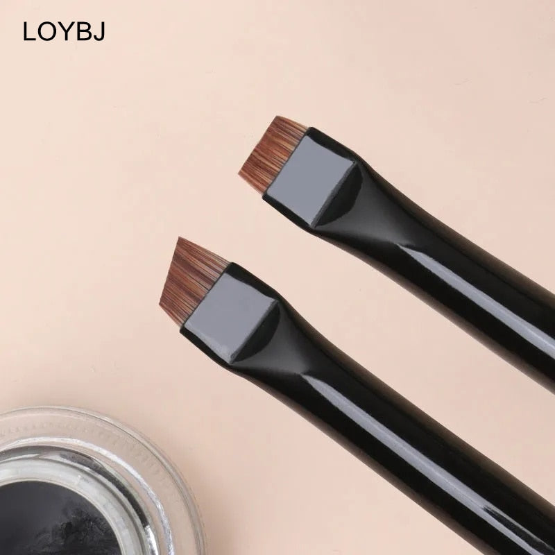 LOYBJ 1/2pcs Blade Makeup Brushes Angled Thin Eyebrow Brush Flat Fine Eyeliner Brush Professional Liner Brow Beauty Make Up Tool