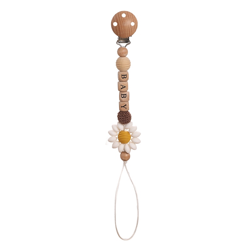 Baby Handmade Pacifier Chain Clip Dummy Nipples Holder Clips Babies Silicone Teething Chain Toy Gifts For Cute Baby Accessories
