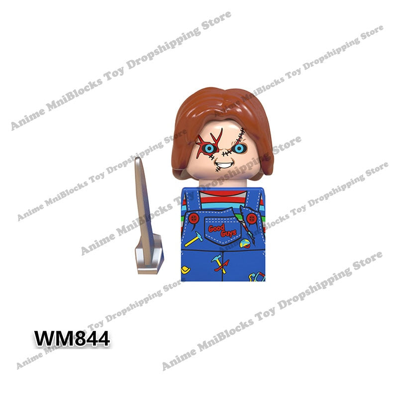 WM6075 WM6101 WM6102 Halloween Horror Movie Building Blocks The Shining Silent Hill Bricks Jack Pyramid mini Action toy Figures
