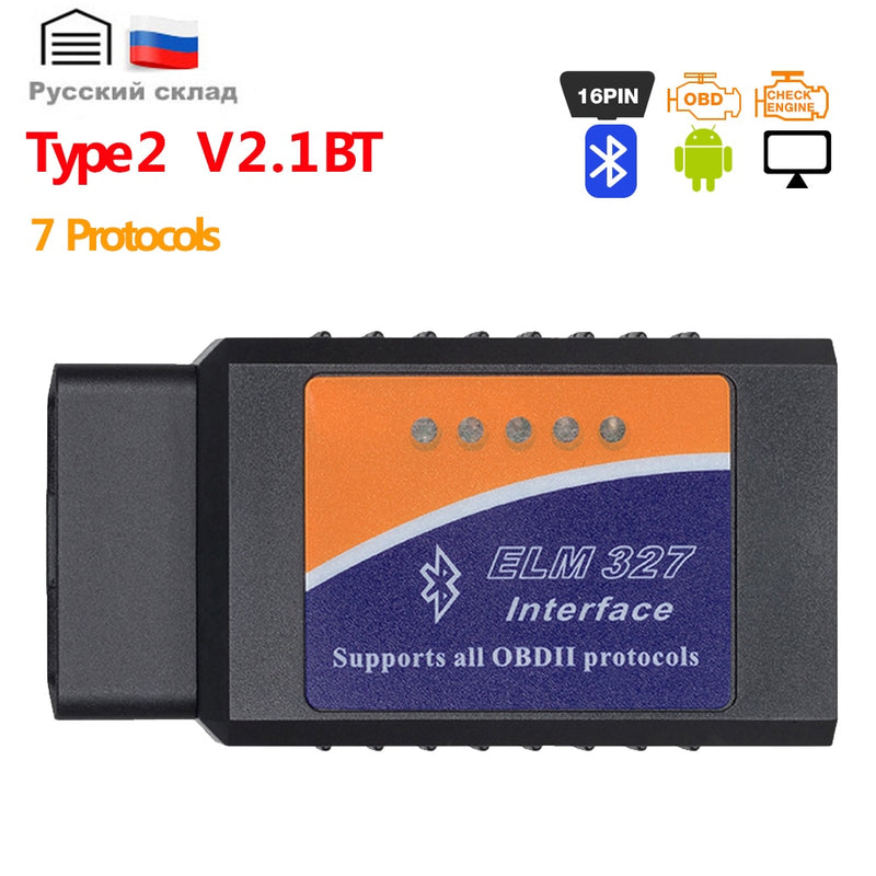 OBD2 Mini Scanner ELM327 Bluetooth V2.1 for Android Torque ELM327 V1.5 PIC18F25K80 Code Reader Car Scanner Auto Diagnostic Tool