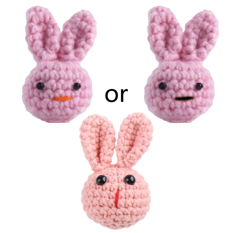 1pc Crochet Bunny Baby Pacifier Clip Chain BPA Free Wooden Beads Appease Soother Chain Clips Newborn Dummy Holder Nipple Clip