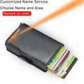 Top Quality Rfid Wallet Men Money Bag Mini Purse Male Aluminium Card Wallet Small Clutch Leather Wallet Thin Purse Carteras 2022