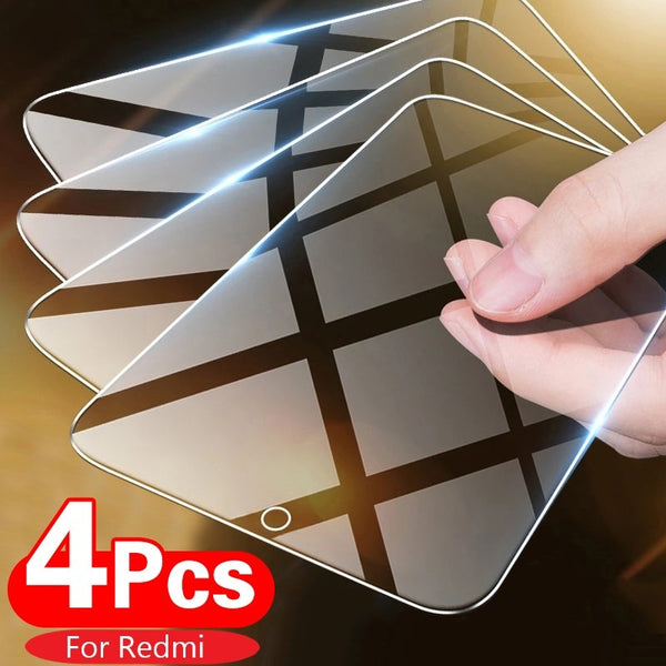 4PCS Tempered Glass for Redmi Note 10 9 8 7 9S 10S 9T 10T 8T 11S 11T Screen Protector on Redmi note 10 11 9 8 Pro max lite glass