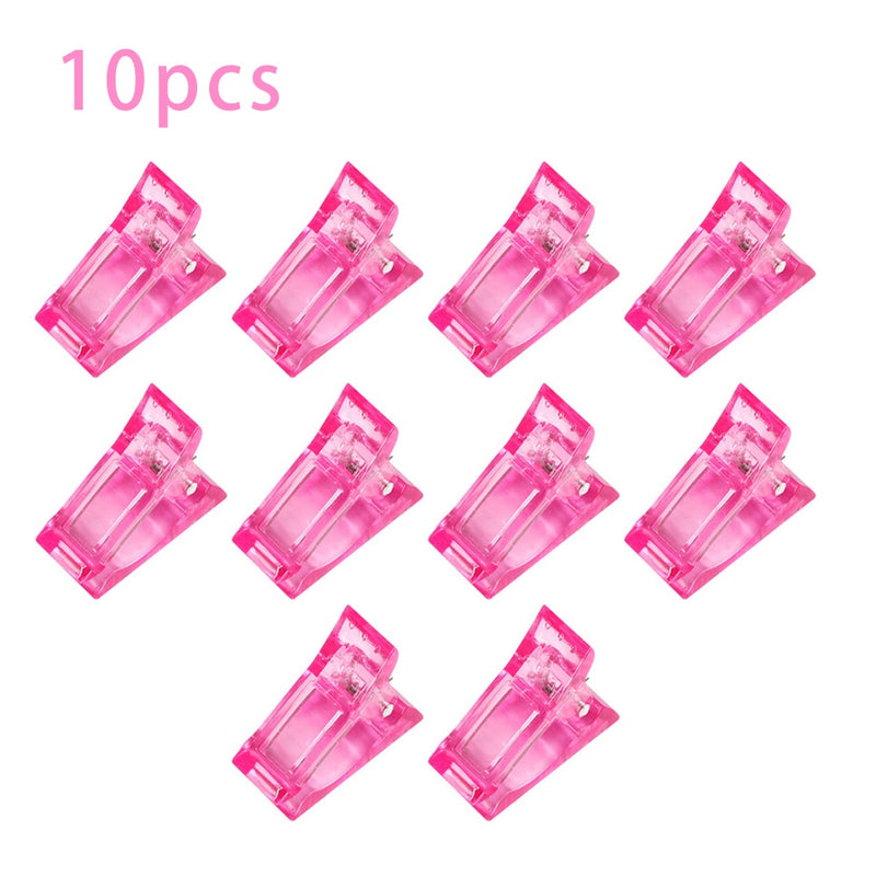 Acrylic Nail Clip Transparent Gel Quick Building Nail Tips Clips Fingernail Extension UV Clamps Manicure Art Builder Tools Set