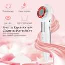 4 In 1 Beauty Device Red&amp;blue Light Therapy Skin Rejuvenation Skin Tightening Eye Care Facial Cleansing Face Lift Face Massager
