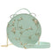 Hot Sale Sweet Lace Round Handbags High Quality PU Leather Women Crossbody Bags for Women 2022 Small Fresh Flower Chain Shoulder