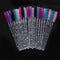 zwellbe Good Quality Disposable 50 Pcs/Pack Crystal Eyelash Makeup Brushes Eyebrow Brush Mascara Wands Eyelash Extension Tool