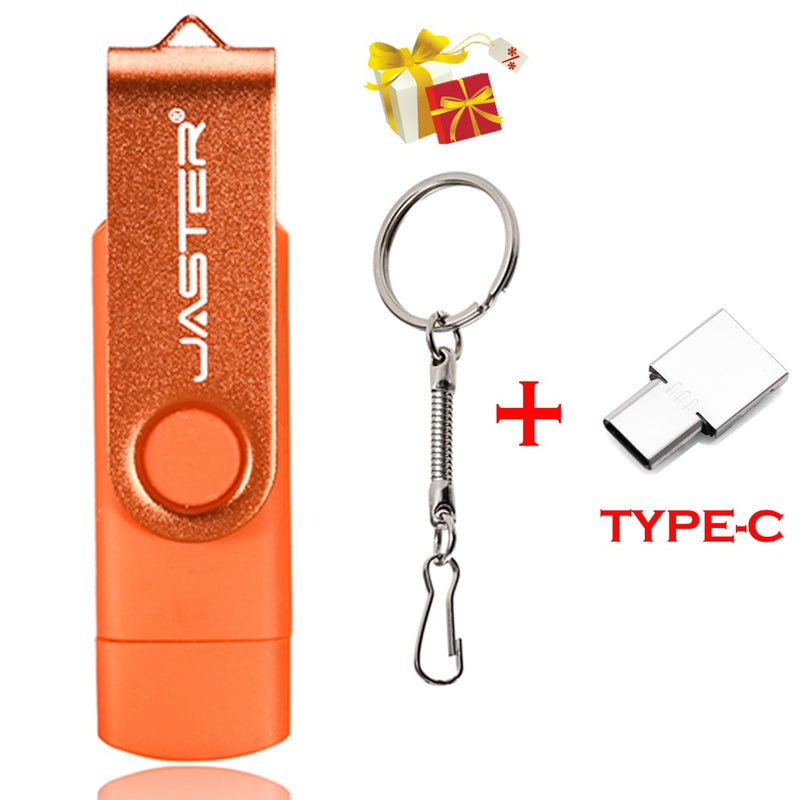 3 in 1 USB flash drive OTG High Speed Pen Drive 64GB 32GB TYPE-C Adapter Gift 16GB 8GB Micro USB stick Red External Storage 4 GB