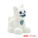 Big Building Block Accessories Chicken Duck Dog Cat Bird Cattle Sheep Zebra Rhinoceros Insect Zoo Series DIY Duploes Toy Gift