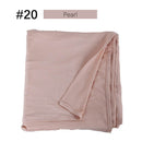 Muslim Women Stretchy Jersey Hijab Plain Cotton Jersey Hijabs  Islamic Soft Turban Head Wraps Headscarf 170X60cm