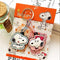 Kawaii Sanriod Accessories Kitty kuromi My Melody Cartoon Silicone Case Backpack Pendant Keychain Anime Toys for Girls Gifts
