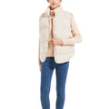 HXJJP Down Cotton Sleeveless Jackets Women Short Puffer Inflatable Vest Autumn Winter Loose Outerwear Bread Waistcoat 709