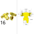 DexMRtiC SMA Male / Female RF Coax Adapter Connector Straight Right Angle T Type Splitter Goldplated NEW Wholesale