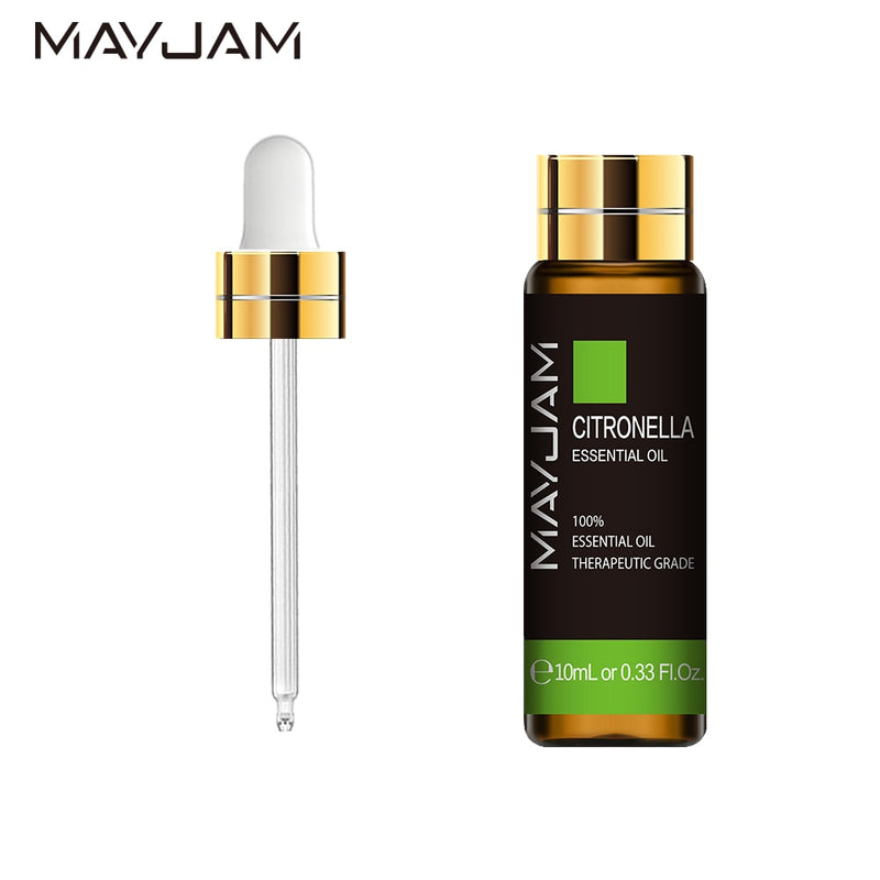 MAYJAM 10ML Aromatic Diffuser Essential Oil Lavender Vanilla Myrrh Fragrance Oil For Soaps Candle Making Massage Humidifiers
