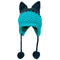 BomHCS Cute Fox Ears Beanie Winter Warm 100% Handmade Knit Hat