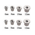 6/8/10/12mm Panel Furniture Positioning Carpentry Log Dowel Tips Round Log Pin Locator Wooden Pin Center Punching Accessories