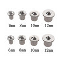 6/8/10/12mm Panel Furniture Positioning Carpentry Log Dowel Tips Round Log Pin Locator Wooden Pin Center Punching Accessories