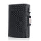 Pop-Up Credit Card Case with RFID Protection Genuine Leather  Wallet with Compartment for Notes and Coins for Men and Women