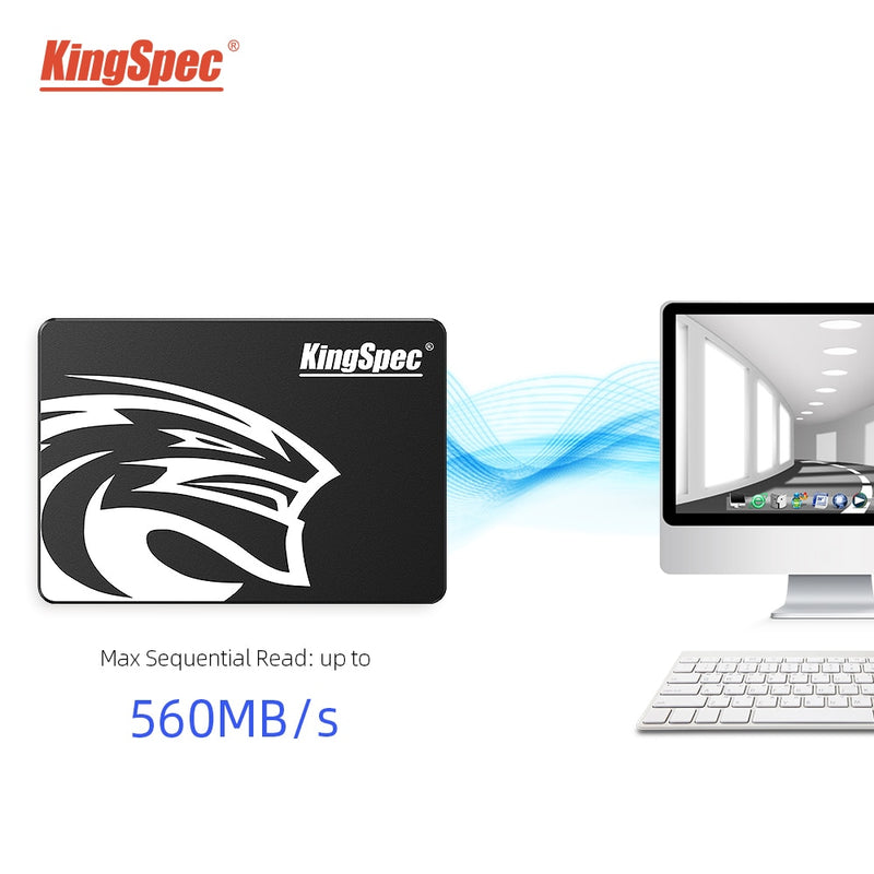 KingSpec SSD128G 256G hdd 120GB 240G Disk 480G 960G SSD SATA3 Internal Solid State Drive Hard drive For Laptop Desktop SATA DISK