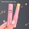 1PC Natural Peach Lip Balm Long-lasting Moisturizing Lipstick Temperature Change Color Lipstick Anti-drying Hydration Lip Care