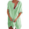 Hot 2021 Cotton Tunics for Beach Women Swimsuit Cover-ups Woman Swimwear Beach Cover up Beachwear Mini Dress Sai de Praia Drop