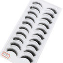 NEW 10 Pairs Natural False Eyelashes Fake Lashes Long Makeup 3d Mink Lashes Extension Eyelash Mink Eyelashes for Beauty 54
