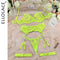 Ellolace Erotic Underwear Lace Transparent Bra Exotic Sets Sexy Thong Woman Porn Fancy Sensual Luxury Lingerie 4-Pieces
