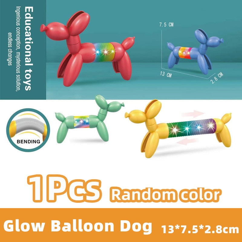 3D Pop Tube Silicone Alpaca Unicorn Push It Bubble Balls Decompression Pipe Anti-stress Vent Fidget Toys for Kids Adults Gifts