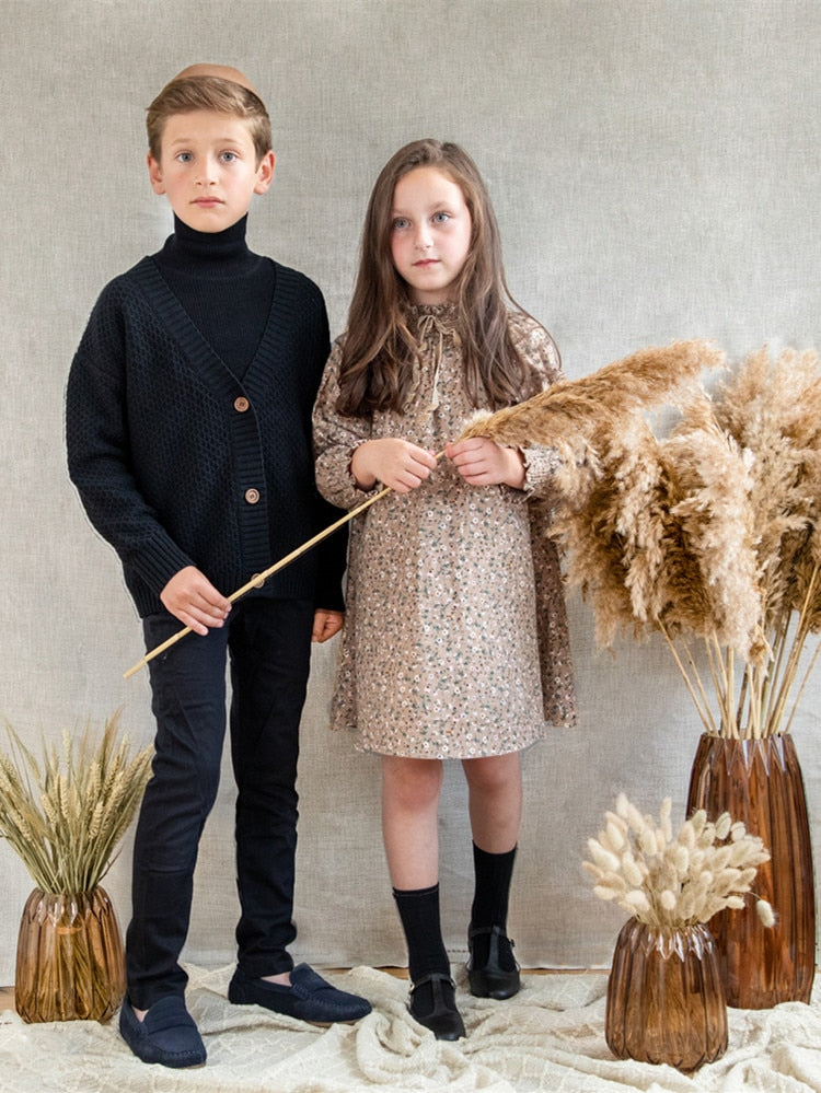 New Kids Boutique Clothes for Girls Boys Autumn Winter Children Family Matching Outfits Brother Sister Baby Clothing