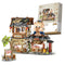 New LOZ Creative Sea Fish Food House Model Building Block MOC Retail Store With Figure Dolls Bricks Sets Boys Toys Kids Gifts