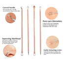 Blackhead Acne Set Beauty Needle Acne Needle Pimple Pin Stainless Steel Four-Piece Set Pimple Needle Acne Removal Tools