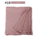 Muslim Women Stretchy Jersey Hijab Plain Cotton Jersey Hijabs  Islamic Soft Turban Head Wraps Headscarf 170X60cm