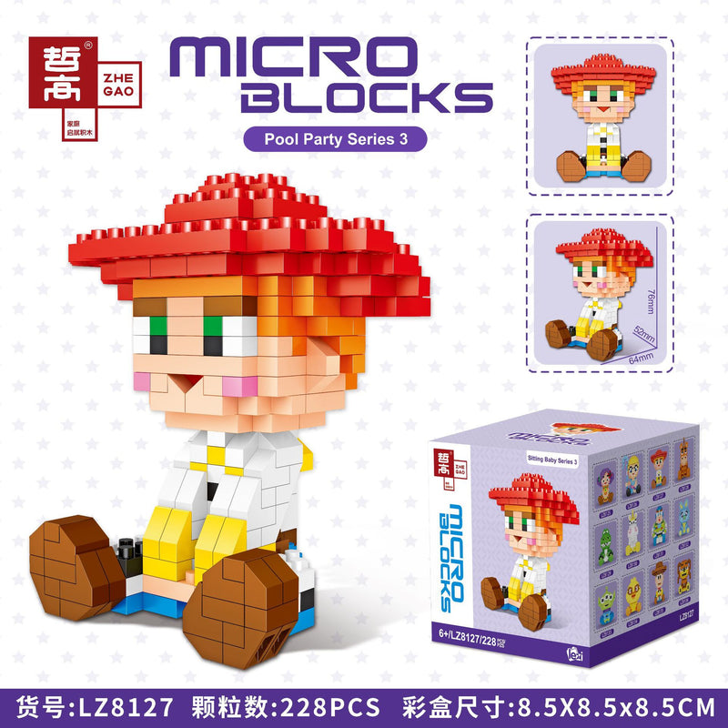 Disney DIY LinaBell assembly buildding blocks Goofy Pluto Anime Mini Action Figures Educational Toys kids Birthday Gifts