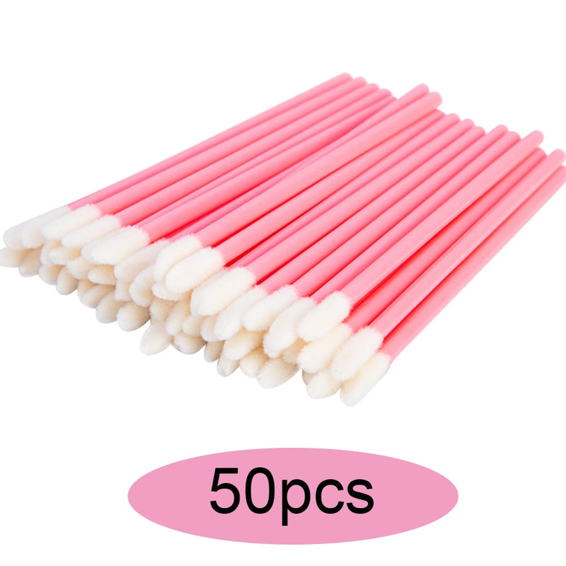 50/100/300/500pcs Eyebrow Eyelash Brushes Eyelash Spoolies Mascara Wands Disposable Applicator for Eyelash Extension Makeup Tool