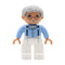 Big Size Action Figures City Princess Policemen Family Building Block Doll Character Accessory Toys Assembly Children Kids Gift