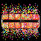Fluorescence Butterfly Heart Fruits Various Shapes Nail Art Glitter Flakes 3D Colourful Sequins Polish Manicure Nail Decoration