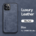Ultra-thin Silky Feel Magnetic Phone Case For iPhone 13 11 12 14 Pro Max XS XR X 7 8Plus Luxury Texture Leather Protection Case