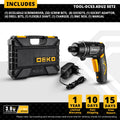 DEKO DKCS3.6O1/DCS3.6DU2 Electric Cordless Screwdriver  Keyless Chuck Charging Battery