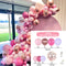 Macaron Pink Rose Balloon Garland Arch Kit Birthday Party Decorations Kids Latex Baloon Baby Shower Decor Globos