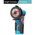 12V Brushless Angle Grinder with Lithium Battery 15000Rpm Grinder Cutter for Cutting Polishing Ceramic Tile Wood Stone Steel