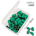 100pcs 80''/120''/180" Nail Art Sanding Bands Gel Polish Remover Tool Accessory for Electric Nail Machine Nail Drill Bits