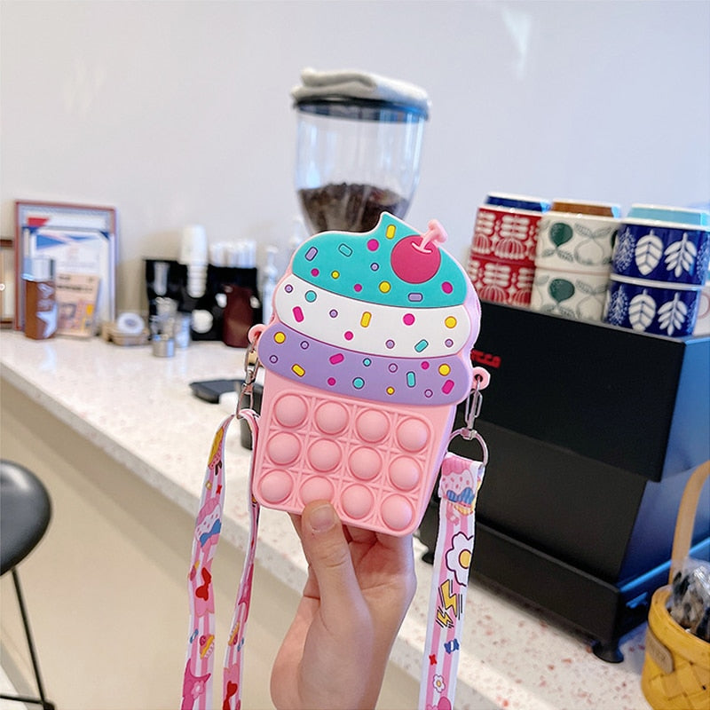 Hot Fidget Toys 2022 Push Bubbles Toy Rainbow Unicorns Premium Girls Push Bubble Bag Adult Antistress Squeeze Squishy Gifts