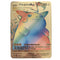 Newest Pokemon Vmax V GX EX Shiny Gold Metal Card PV French Game Tag Team Fighting Ordering Series Child Christmas Gift