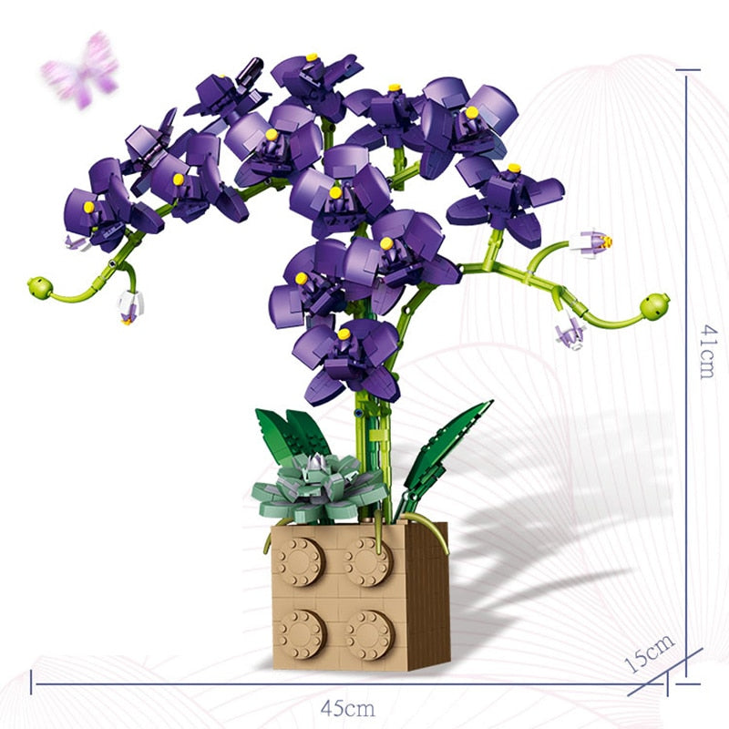Fomantic Flower 10289 Bird of Paradise Bouquet Rose Building Block Bricks Toy DIY Potted Illustration Holiday Girlfriend Gift