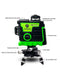 Pracmanu Laser Level 12 Lines 3D level Self-Leveling Horizontal and Vertical Cross Super Powerful Green Laser Beams