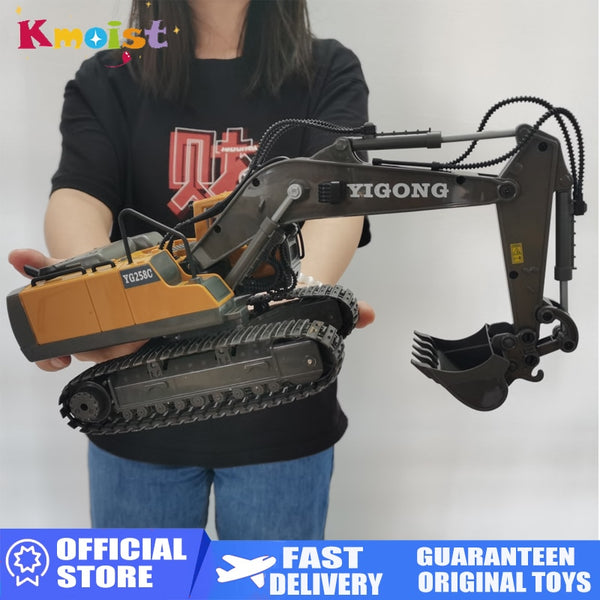 RC Excavator Dumper RC Car Toy 2.4G Remote Control Engineering Vehicle Crawler Truck Bulldozer Children Toys for Boys Kids Gifts