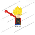 KT1007 KT1009 KT1011 KT1020 KF6142 Dragon Ball Z Goku Vegeta Trunks Kuririn Mini Action toy Figures Kids Assemble dolls Gifts
